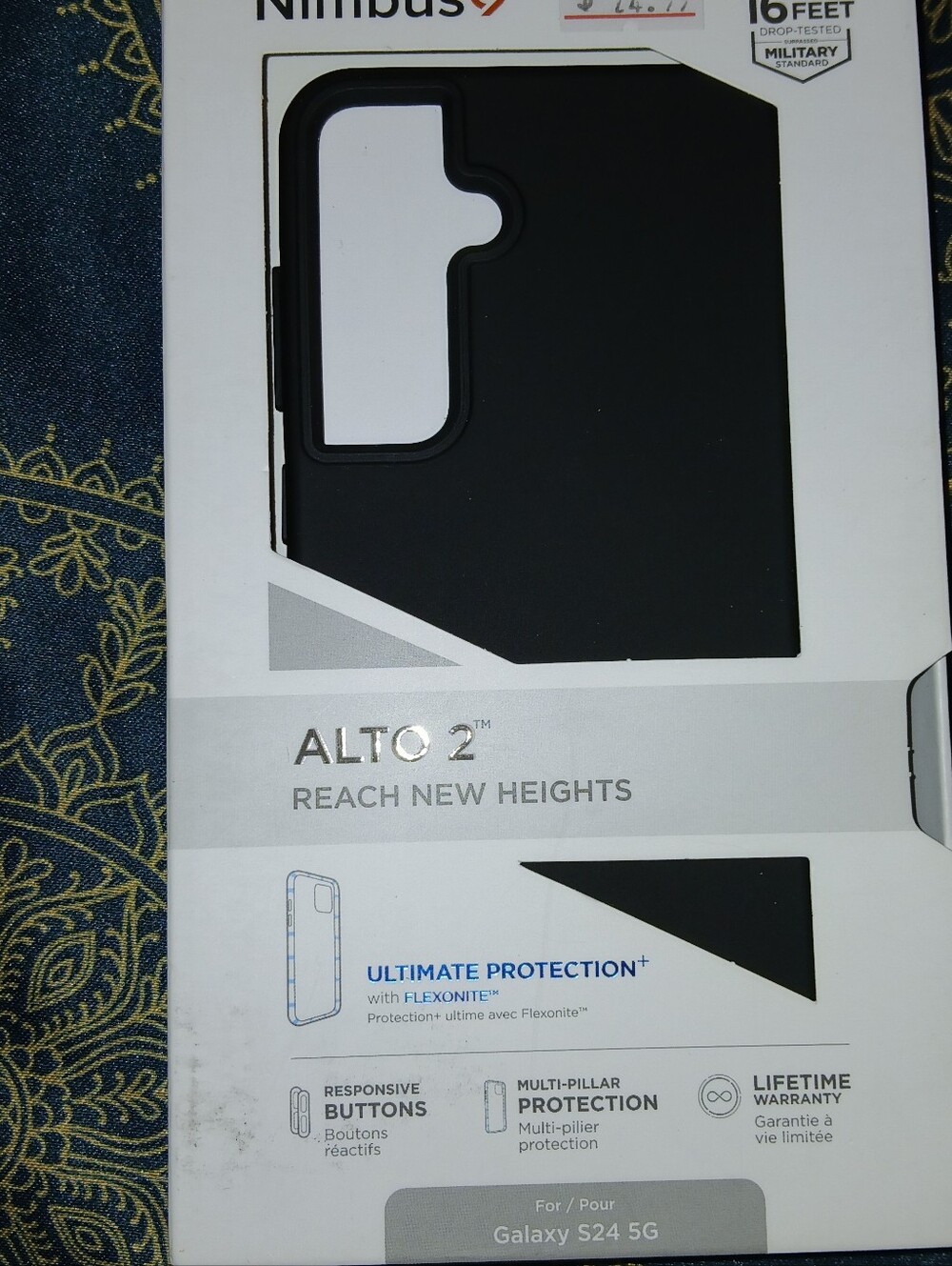 Samsung Alto 2 Black Tablet/Phone Case for Galaxy S24 5G - Black